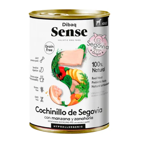 Dibaq Sense Grain Free Adult Cochinillo Segoviano lata para perros