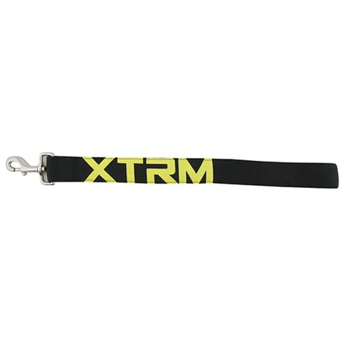 X-TRM Neón Flash Correa Corta negra para perros