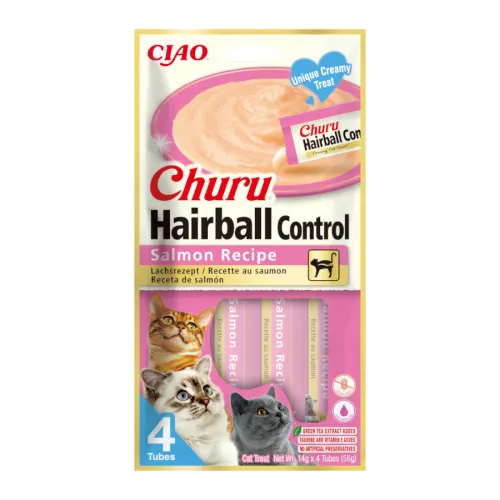 Churu Hairball Control Salmón para gatos