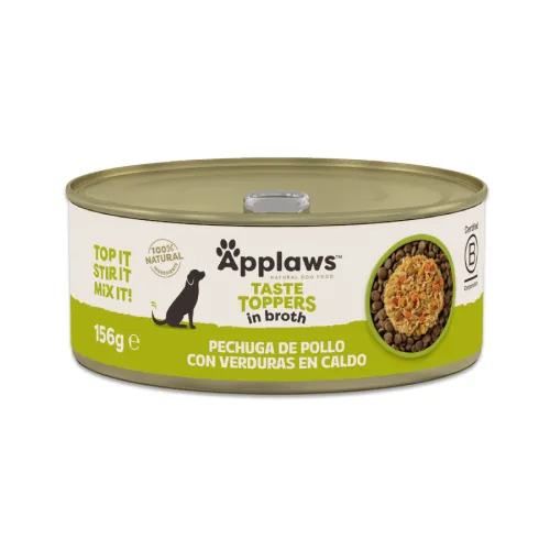 Applaws Taste Toppers Pollo con Vegetales en Caldo lata para perros