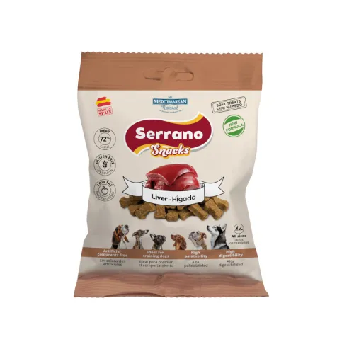 Mediterranean Natural Serrano Galletas Hígado para perros