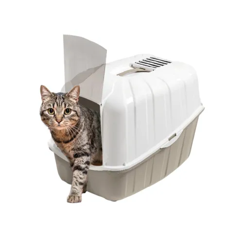 Nice Care Arenero Cerrado Komoda Beige para gatos
