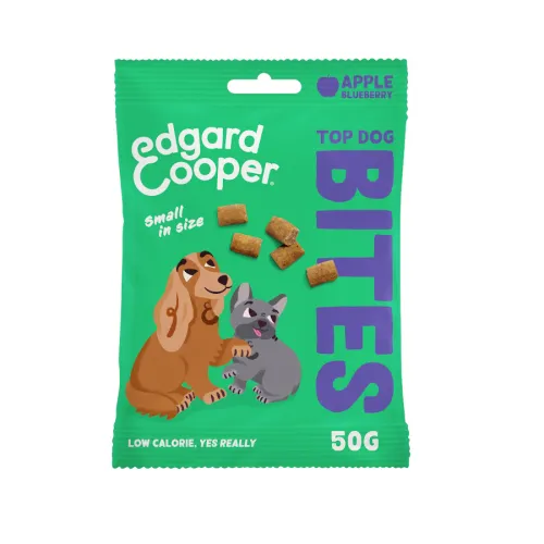 Edgard & Cooper Bocaditos Mini de Manzana snack para perros