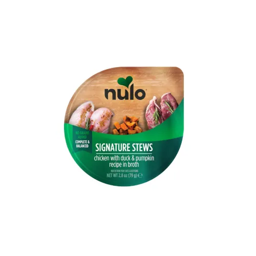 Nulo Estofado de Pollo y Pato con Calabaza tarrina para gatos