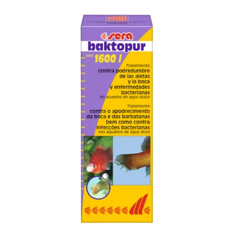 Sera Baktopur Acondicionador Bactericida de Agua para acuarios