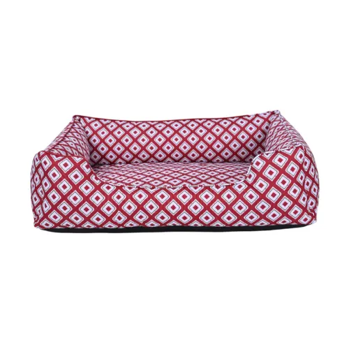 Leeby cama impermeable roja para perros
