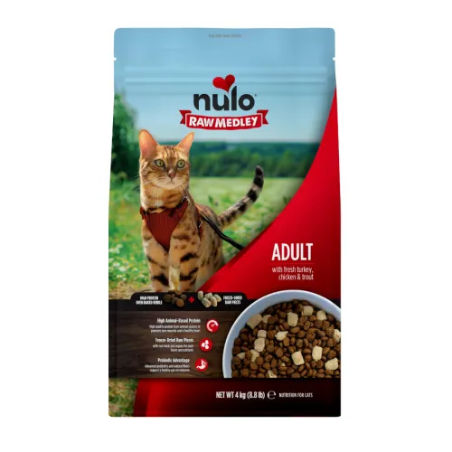 Nulo Raw Medley Pavo Pollo y Trucha pienso para gatos