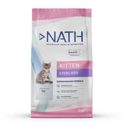 Nath Kitten Sterilized Pollo y Arroz pienso para gatos