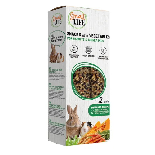 Small Life Barritas Snack con Vegetales para conejos y cobayas