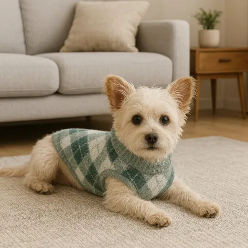 Outech Jersey con Rombos Verdes para perros