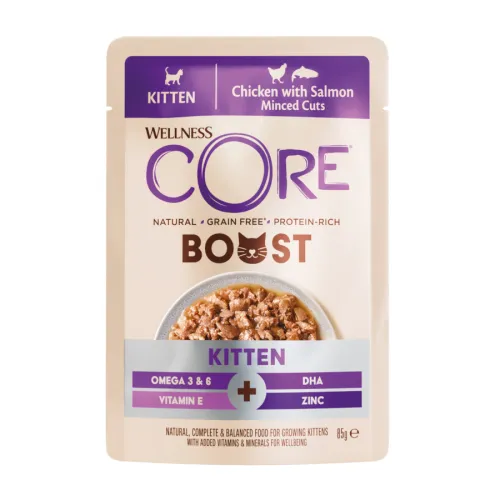 Wellness Core Boost Sobre Pollo y Salmón para gatito