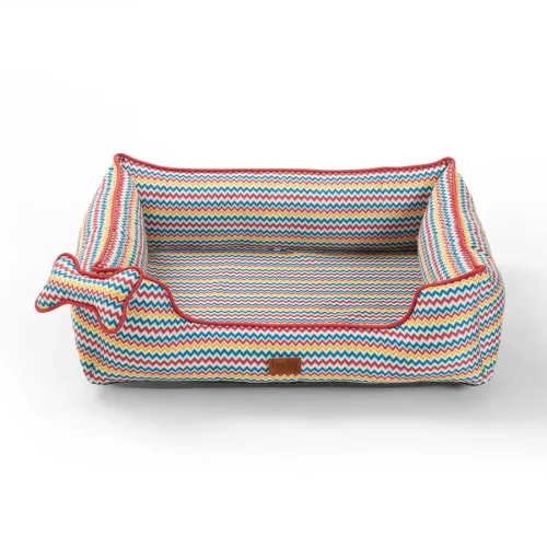 Leeby cama viscoelástica colorida para perros