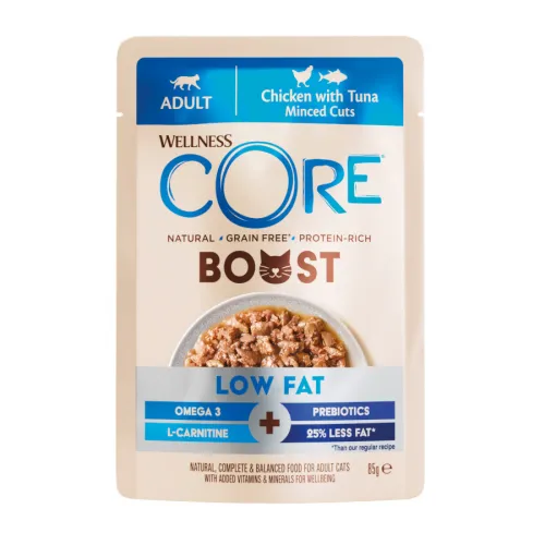 Wellness Core Boost Low fat Pollo y Atún sobre para gatos
