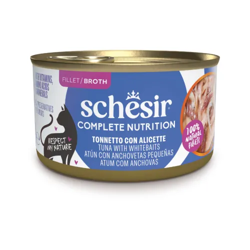 Schesir Lata Atún con Anchoas para gatos