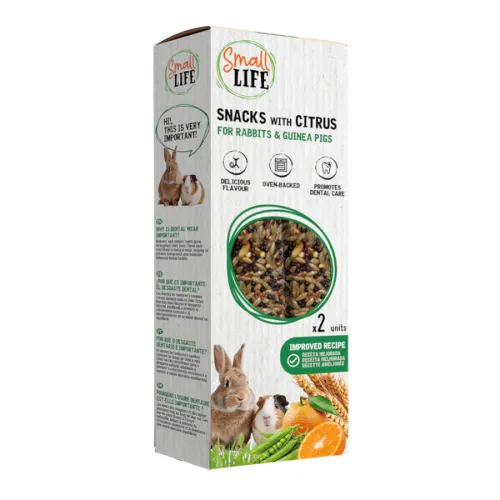 Small Life Barritas Snack con Cítricos para conejos y cobayas