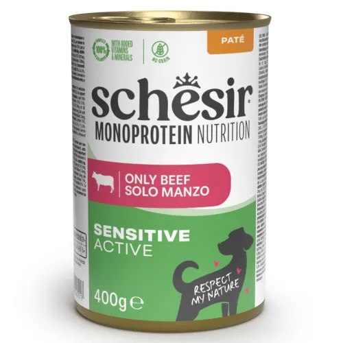 Schesir Monoprotein Lata Ternera para perros