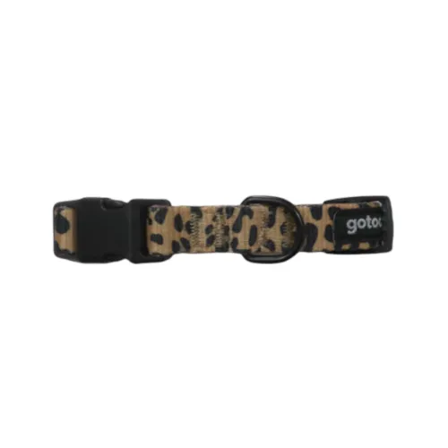 Gotoo Collar estampado leopardo para perros