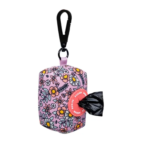 Dukier Porta Bolsas Estampado Floral para perros