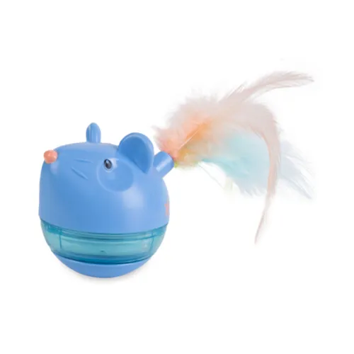 Catstages Hunt nSwat Treat Trumbler Ratón Interactivo con Plumas para gatos