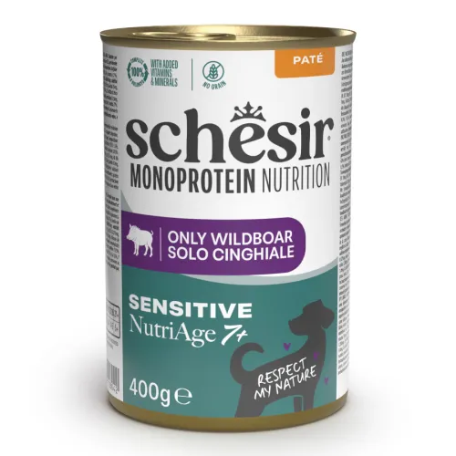 Schesir Monoprotein Lata Jabalí para perros