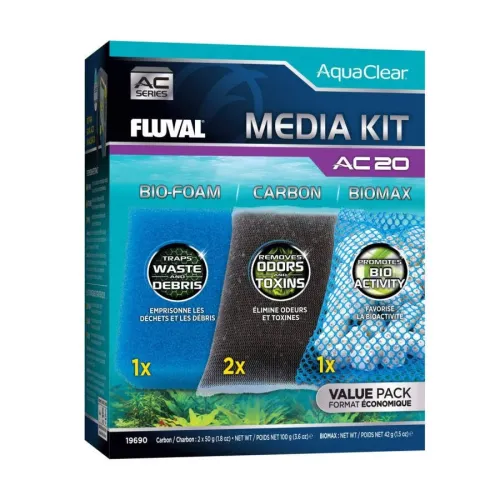 Fluval AquaClear AC Cargas de Mantenimiento para Filtro de acuarios
