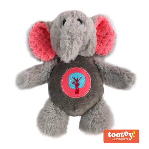 Tootoy! Noisy Elephant Cuddler peluche para perros