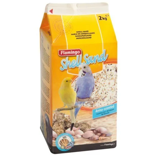 Flamingo Arena de conchas Anís para pájaros
