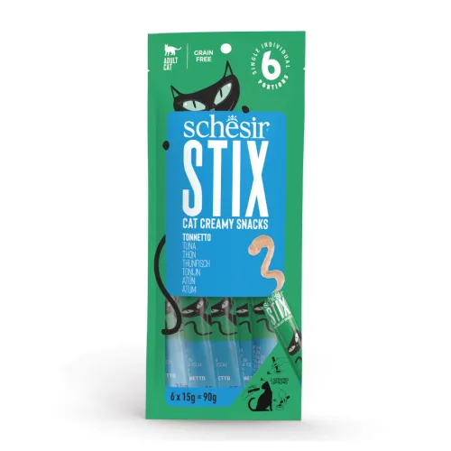Schesir Stix Snacks Atún para gato