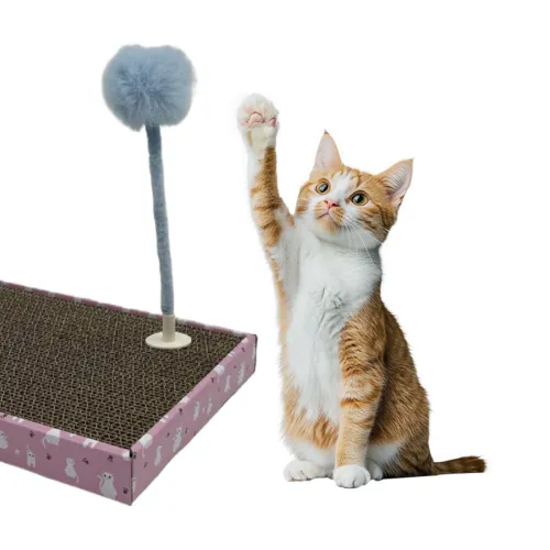 Leeby Babette juguete pom-pom para rascador de gatos