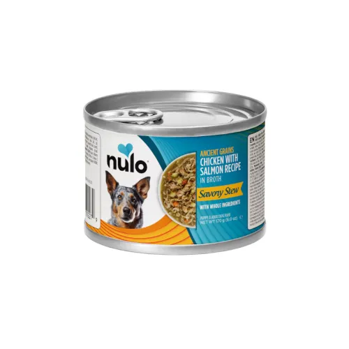 Nulo Estofado de Pollo y Salmón en Caldo Lata para perros