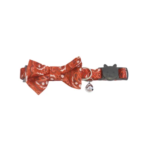 Gotoo Collar rojo con cascabel extraíble para gatos