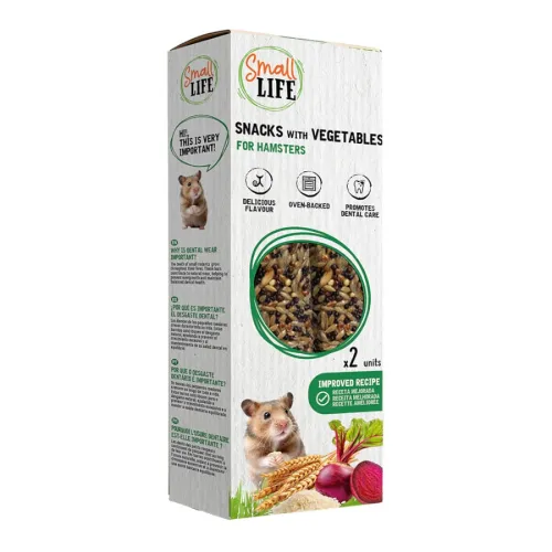 Small Life Barritas Snack con vegetales para hámsters