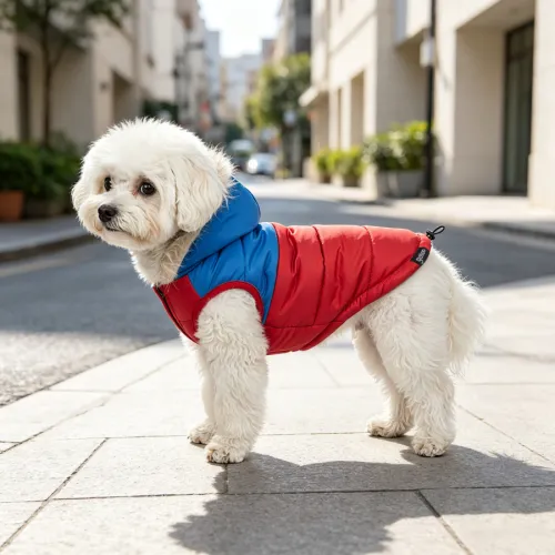 Gotoo Abrigo Rojo con Capucha para perros