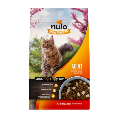 Nulo Raw Medley Pollo Pavo y Pato pienso para gatos