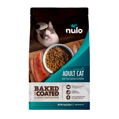 Nulo Baked & Coated Pollo y Salmón pienso para gatos