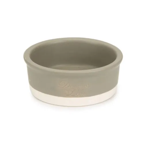 Designed by Lotte Joa Comedero de Cerámica Gris para perros