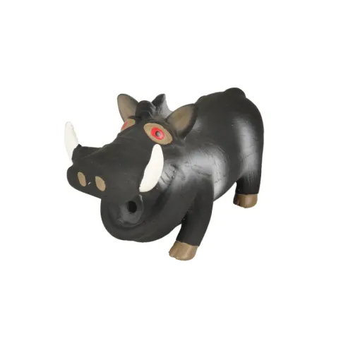Flamingo Squeaky Jabalí de Juguete Negro para perros