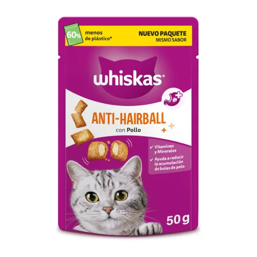 Whiskas Anti-Hairball Snacks para Gatos