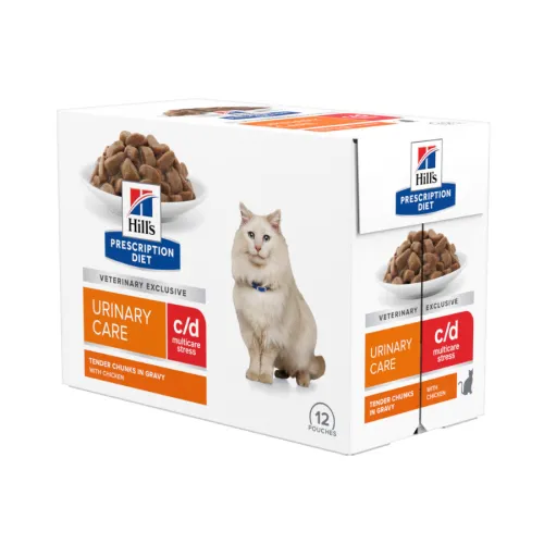 Hills Prescription Diet Urinary Care c/d Stress sobre para gatos