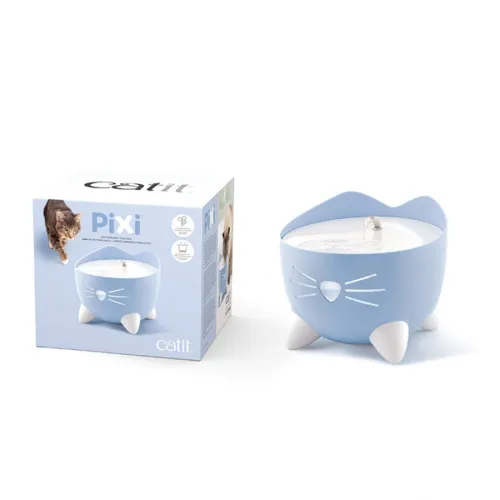 Catit PIXI Azul Bebedero Fuente para gatos
