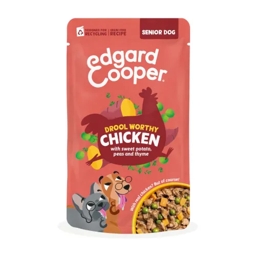 Edgard & Cooper Senior Grain Free Pollo sobre para perros