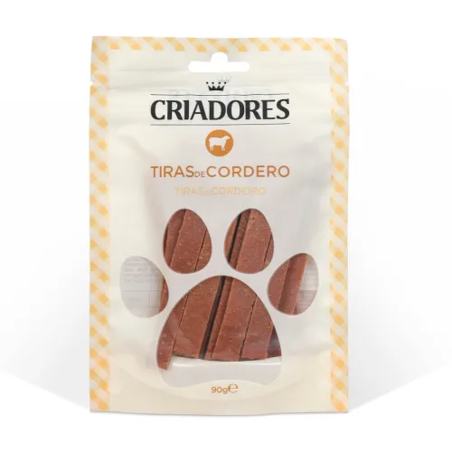Criadores Tiras de Cordero snack para perros