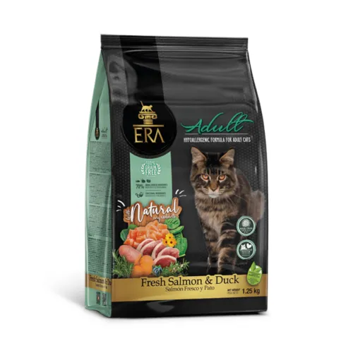 ERA Grain Free Adult Salmón y Pato pienso para gatos