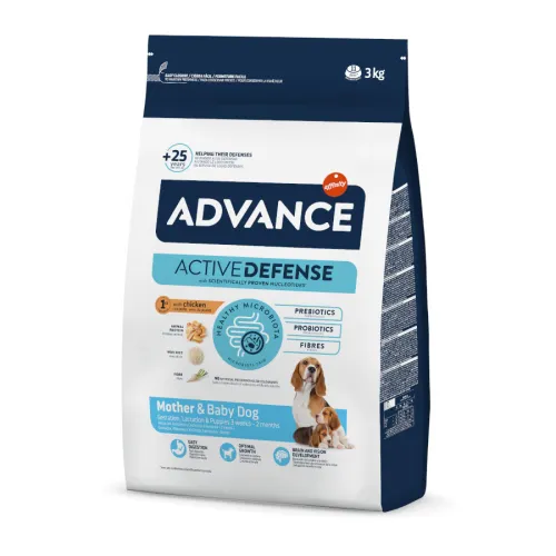 Advance Active Defense Mother y Puppy Pollo y Arroz Pienso para perros