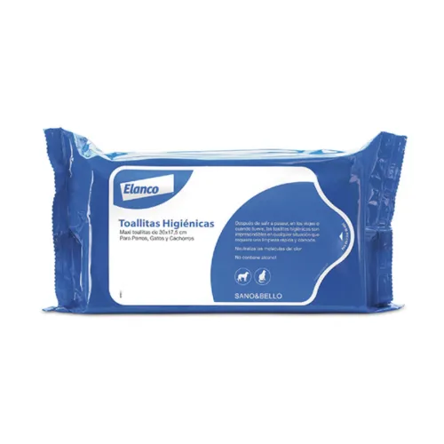 Elanco Sano & Bello Toallitas Higiénicas para perros y gatos