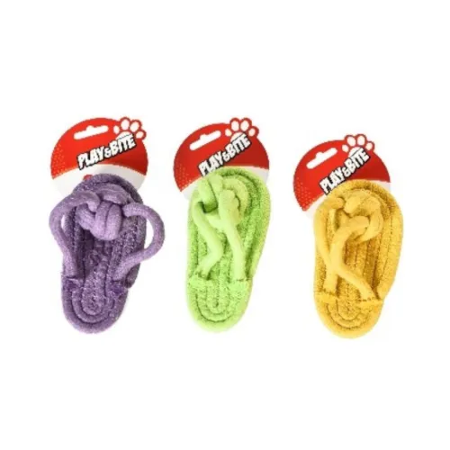 Play&Bite Rope Flipflop Chancla de juguete para perros