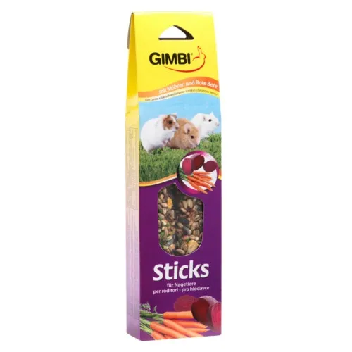 Gimbi Sticks Zanahoria y Heno para roedores