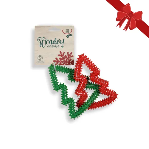 Wonder Christmas Árbol Anillo Mordedor para perros