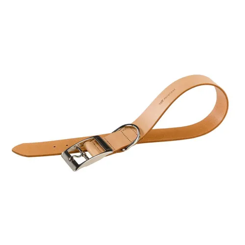 Ferplast Collar de Cuero Marrón Claro para perros