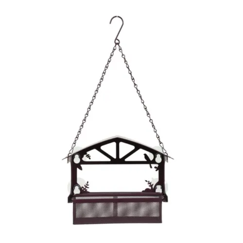 Zolux Comedero Techo y Ventana Semilla para pájaros